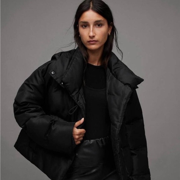 AllSaints Allais High Collar Quilted Puffer Jacket :: New with tag - Picture 5 of 7